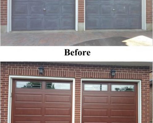 before n after 2 garage door service