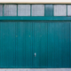 blue garage door
